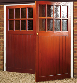 SIde hinged GRP door with windows